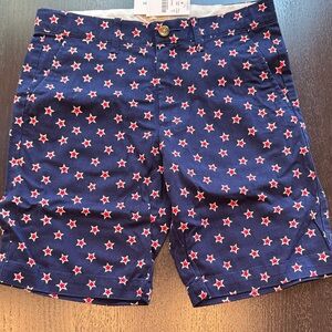 Crewcuts Navy Shorts with Red and White Stars